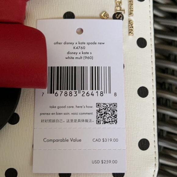 disney x kate spade new york other minnie mouse camera bag - Picture 11 of 16